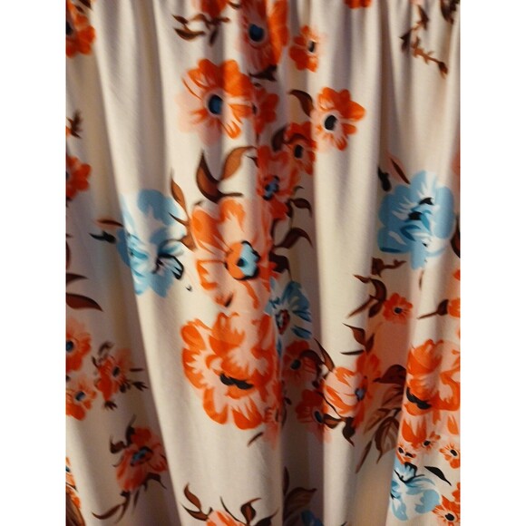 Blue Time- 3/4 Sleeve Pink/ Floral  Long Maxi Dress Womens Xlg  NWT SUPER CUTE - Picture 14 of 16